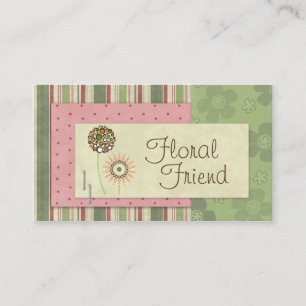 Cartes de visite floraux d'ami