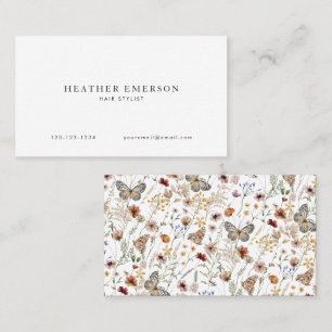 Cartes de visite floraux simples