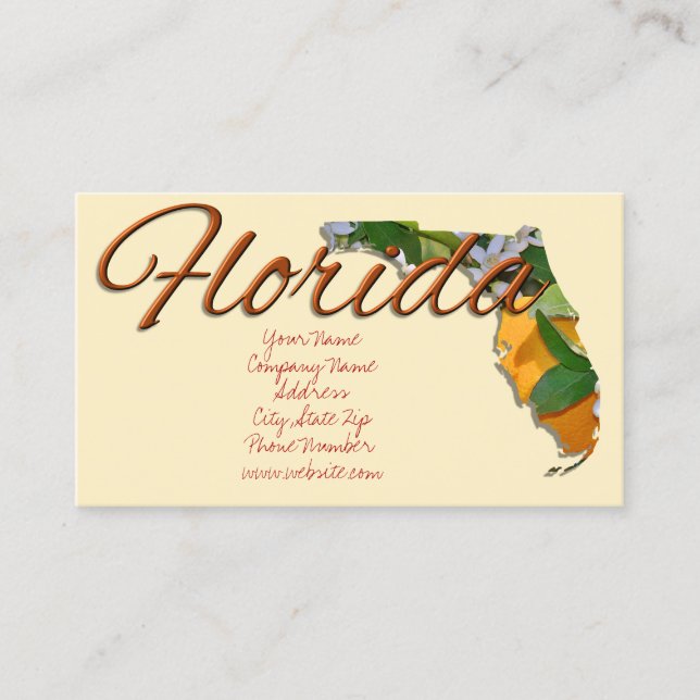 cartes de visite - FLORIDE (Devant)