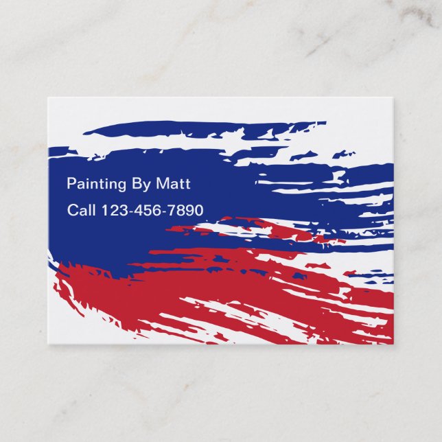Cartes de visite frais de peintre (Devant)