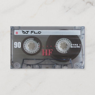 Cartes de visite frais d'enregistreur à cassettes