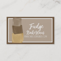 Cartes de visite Fudge personnalisables