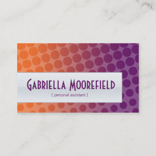 Cartes de visite géniaux d'assistant personnel de