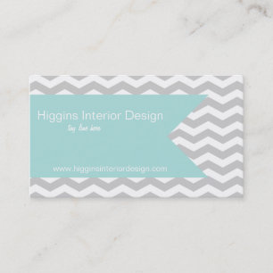 Cartes de visite Grey Chevron