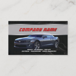 Cartes de visite gris de Camaro