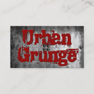 Cartes de visite grunges urbains de regard en