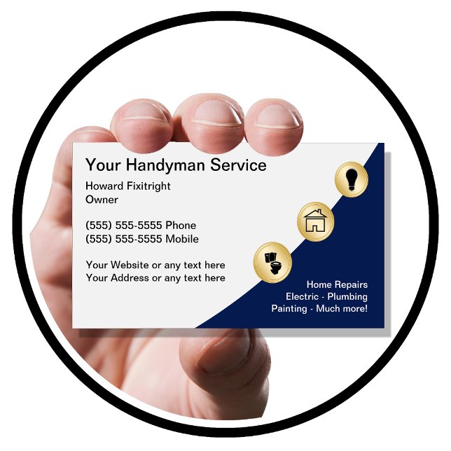 Cartes de visite Handyman (Créateur téléchargé)