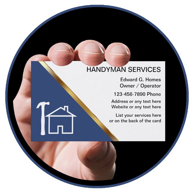 Cartes de visite Handyman (Créateur téléchargé)