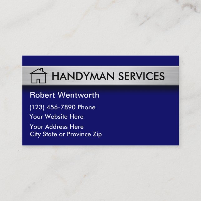 Cartes de visite Handyman (Devant)