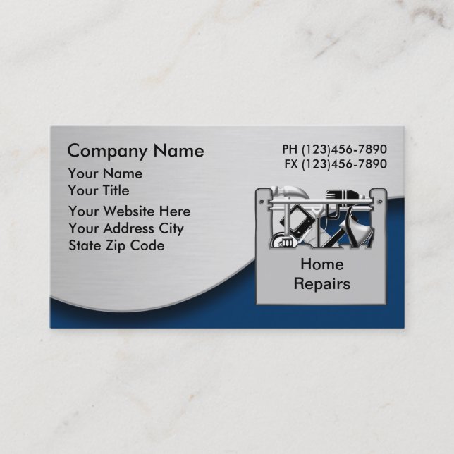 Cartes de visite Handyman 3 (Devant)