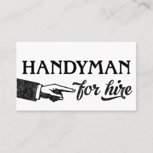 Cartes de visite Handyman - Cool Vintage