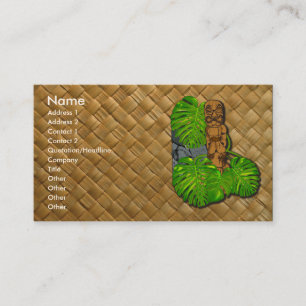 Cartes de visite hawaïens de Tiki Lauhala