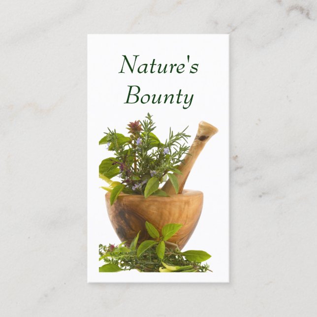 Cartes de visite--Herbes (Devant)