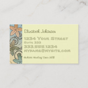 Cartes de visite holistiques de massage