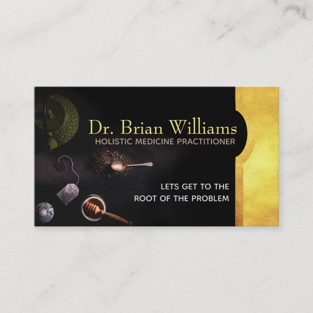 Cartes de visite holistiques de médecine (Devant)