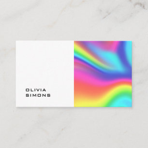 Cartes de visite holographiques minimalistes