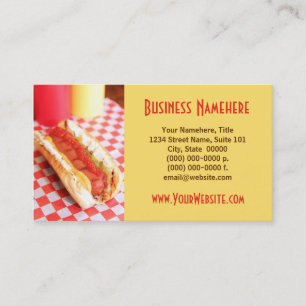 Cartes de visite Hot Dog