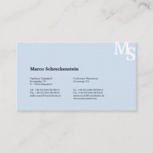 Cartes de visite Hummer bleu