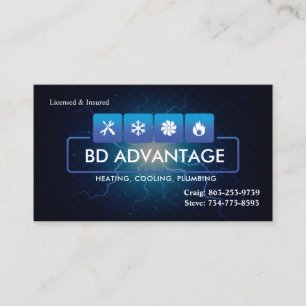 Cartes de visite HVAC