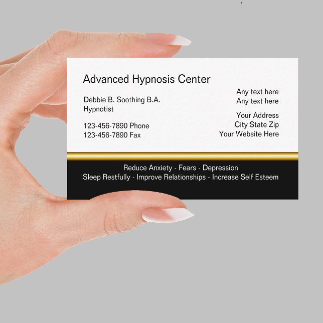 Cartes de visite Hypnose (Créateur téléchargé)
