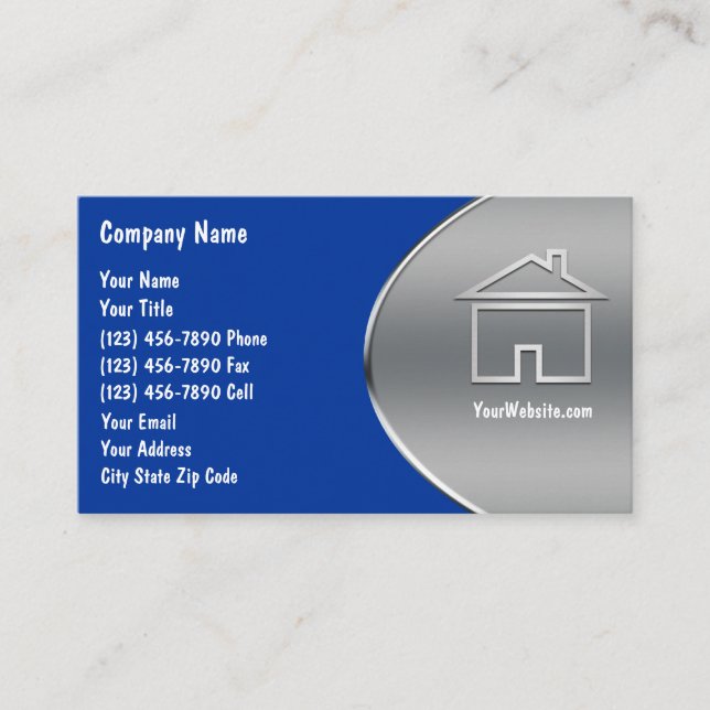 Cartes de visite immobiliers (Devant)