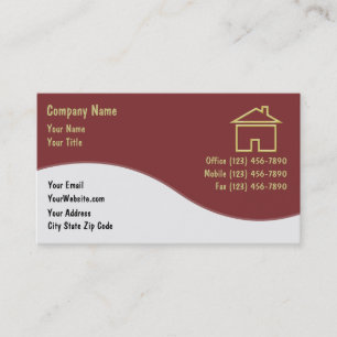 Cartes de visite immobiliers