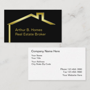 Cartes de visite immobiliers