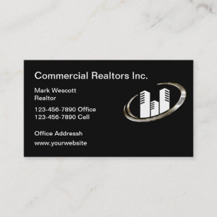 Cartes de visite immobiliers commerciaux classique