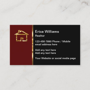 Cartes de visite immobiliers éditables Classy
