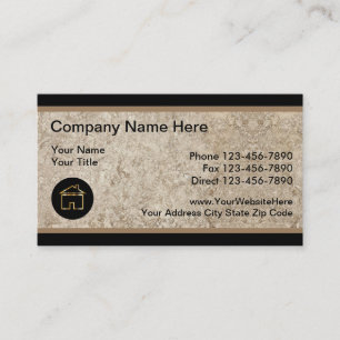 Cartes de visite immobiliers uniques