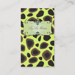 cartes de visite imprimés Cheetah