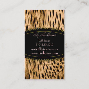 cartes de visite imprimés Cheetah