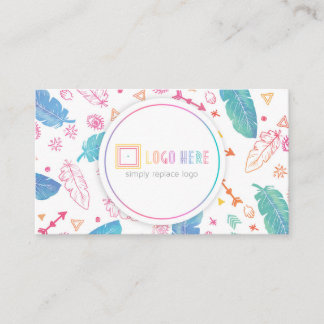 Cartes de visite indépendants Boho de détaillant