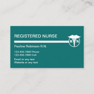 Cartes de visite infirmiers inscrits
