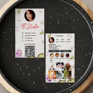 Cartes de visite Instagram, Influenceur, Esthétiqu