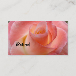 Cartes de visite iRetired Rose Fleurie Retraite