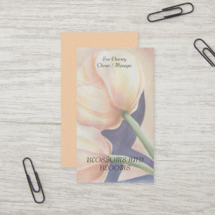 CARTES DE VISITE JAUNES DE FLEUR D'AQUARELLE DE