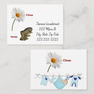 Cartes de visite, Laundromat