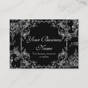 Cartes de visite - le baroque floral de remous de