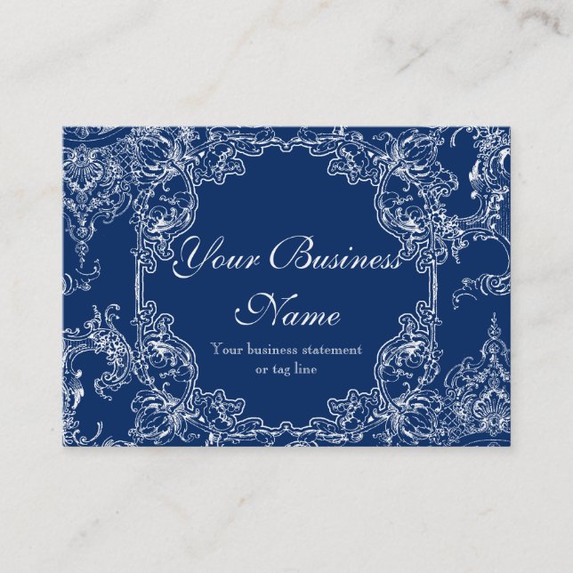 Cartes de visite - le baroque floral de remous de (Devant)