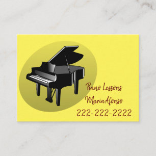Cartes de visite, Leçons de piano Cartes de visite