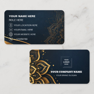 Cartes de Visite Logo Unique QR Numérique Marque
