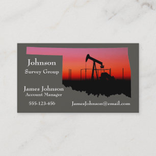 Cartes de visite l'Oklahoma d'huile et d'industrie