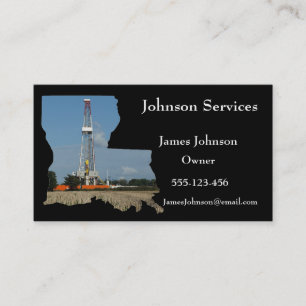 Cartes de visite Louisana d'huile et d'industrie