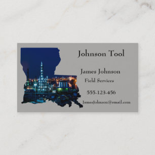Cartes de visite Louisiane d'huile et d'industrie