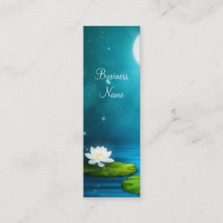 Cartes de visite Lucioles Fleur Blanche Mince