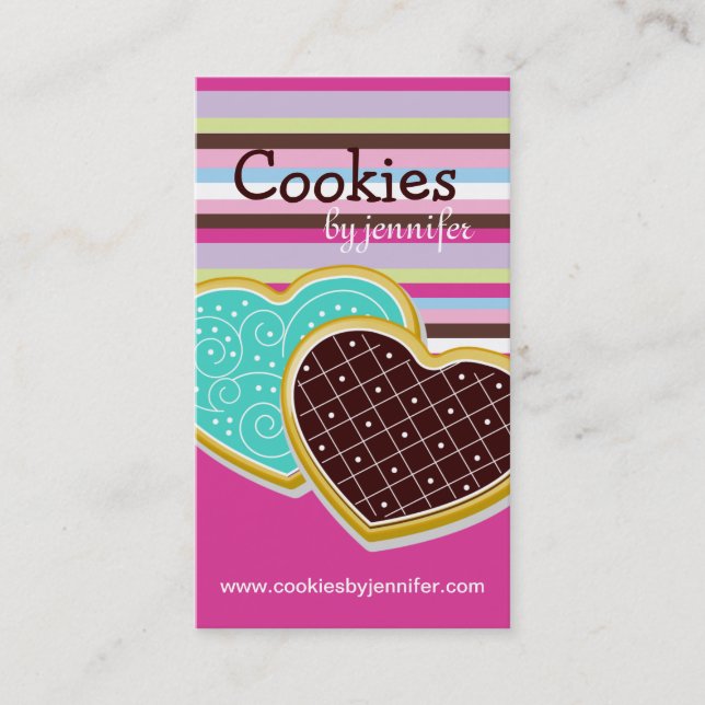 Cartes de visite lunatiques de biscuits (Devant)