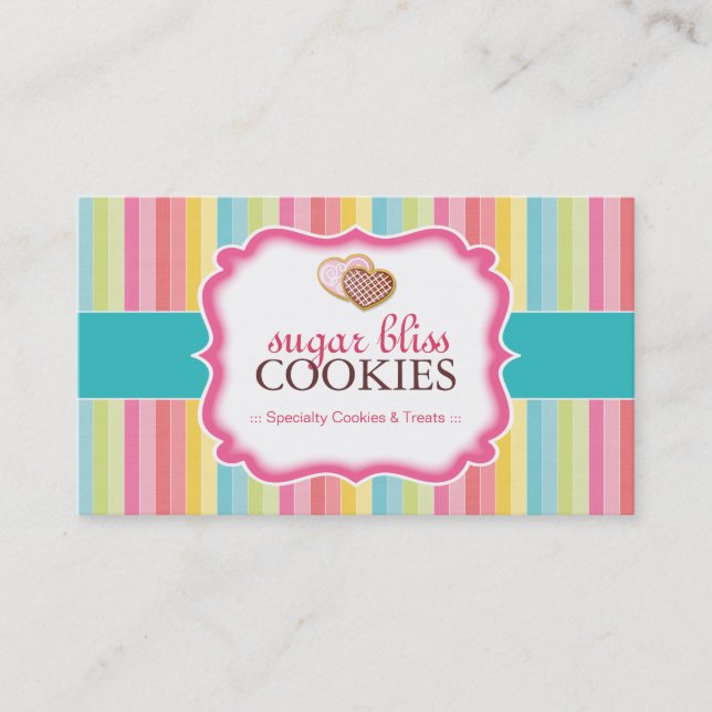 Cartes de visite lunatiques de biscuits (Devant)
