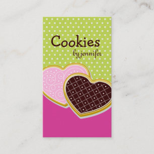 Cartes de visite lunatiques de biscuits