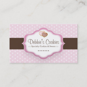 Cartes de visite lunatiques de biscuits